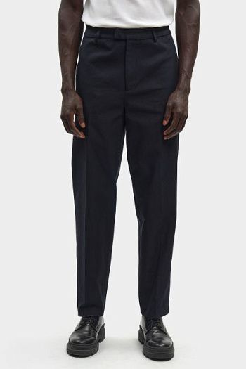 Брюки классические хлопковые черные Emporio Armani