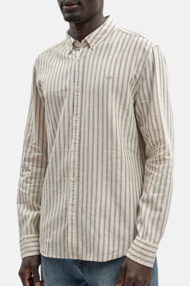 1017540 Рубашка Mustang Бежевый