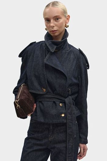 Куртка джинсовая синяя Emporio Armani