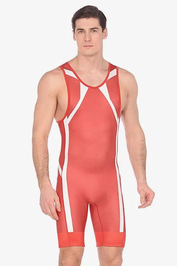 Трико борцовское Asics Красный