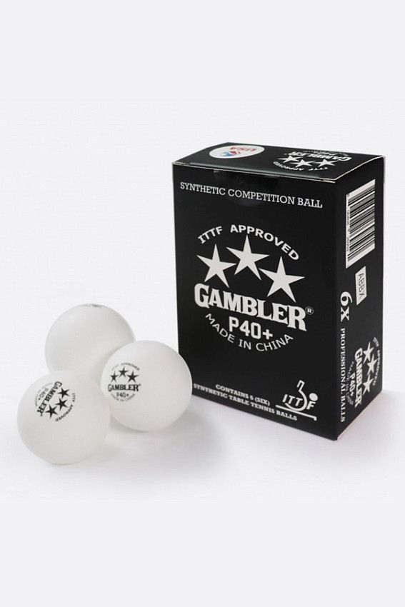 Мячи для настольного тенниса Gambler Белый
