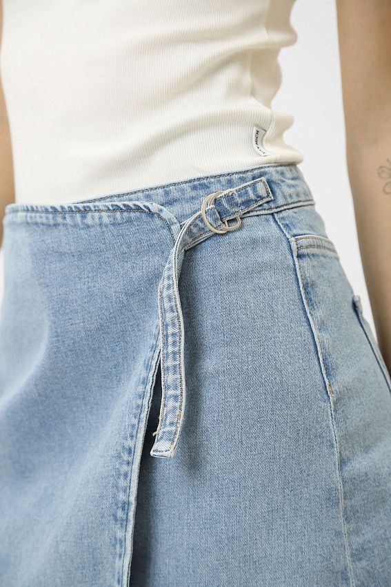 Юбка джинсовая Calvin Klein Jeans Голубой