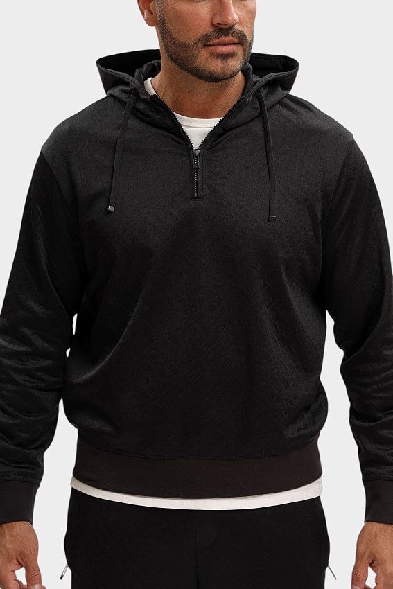 Толстовка с капюшоном Armani Exchange Черный