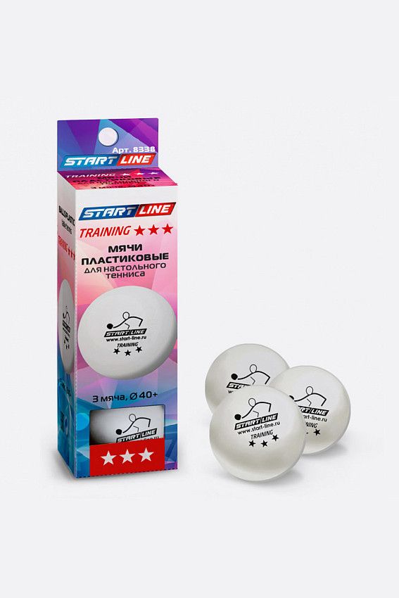 Мяч для настольного тенниса Start line Белый