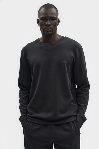 Свитшот хлопковый черный Bikkembergs