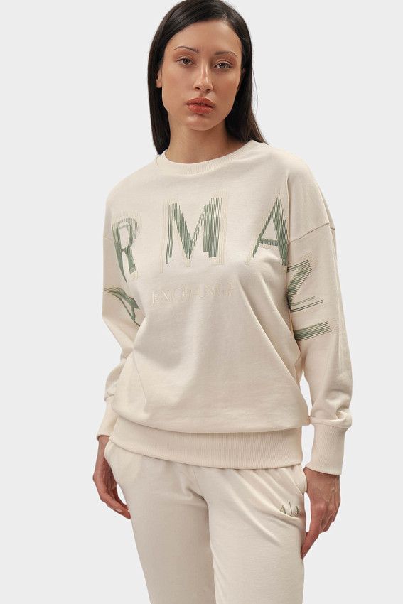 Свитшот Armani Exchange Молочный