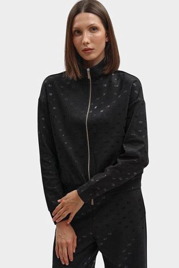 Толстовка хлопковая черная Armani Exchange