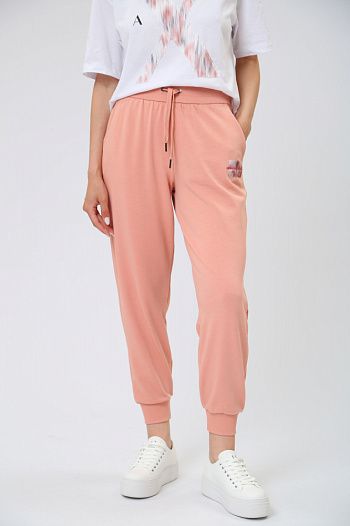 Брюки спортивные хлопковые розовые Armani Exchange
