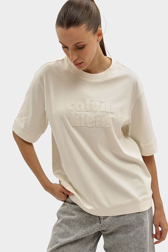 Футболка Calvin Klein Jeans Бежевый