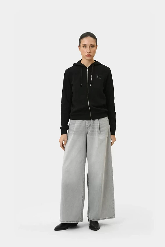 Толстовка с капюшоном Armani Exchange Черный