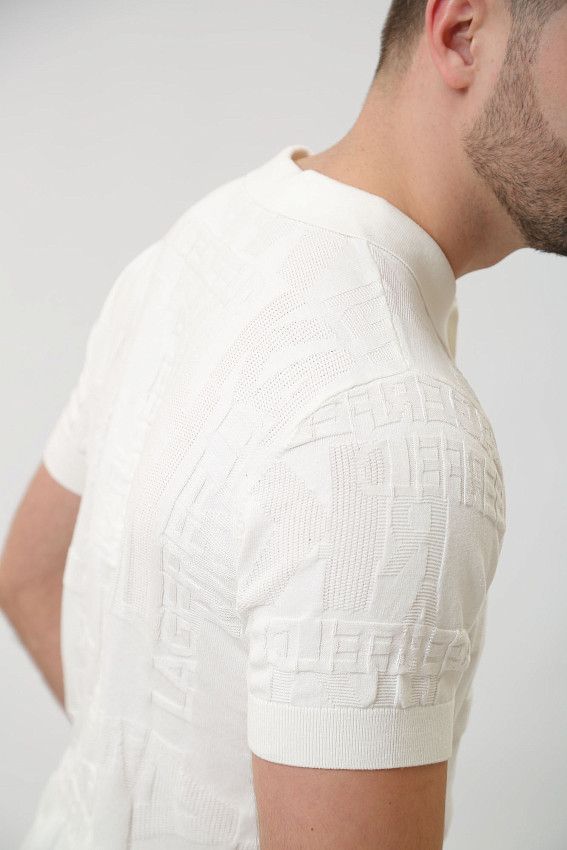 Поло трикотажное Karl Lagerfeld Бежевый