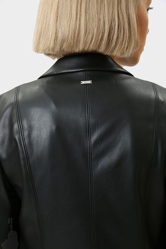 Пиджак кожаный Armani Exchange Черный