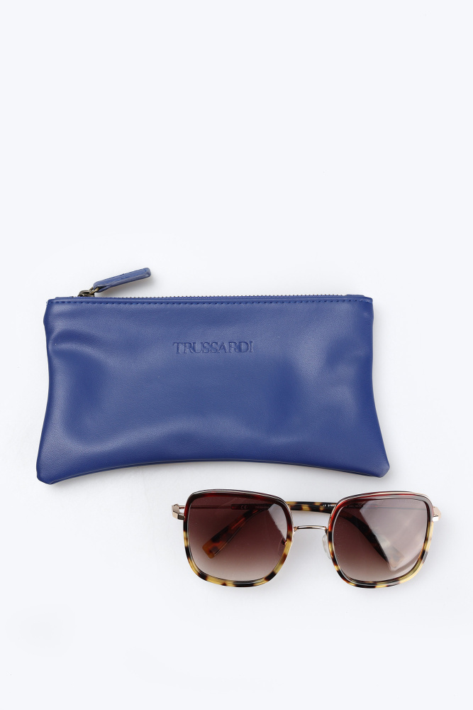 trussardi-479-6 Очки с футляром Trussardi Коричневый