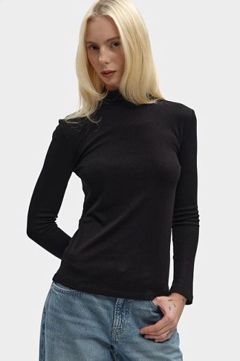 Водолазка из вискозы черная Pepe Jeans