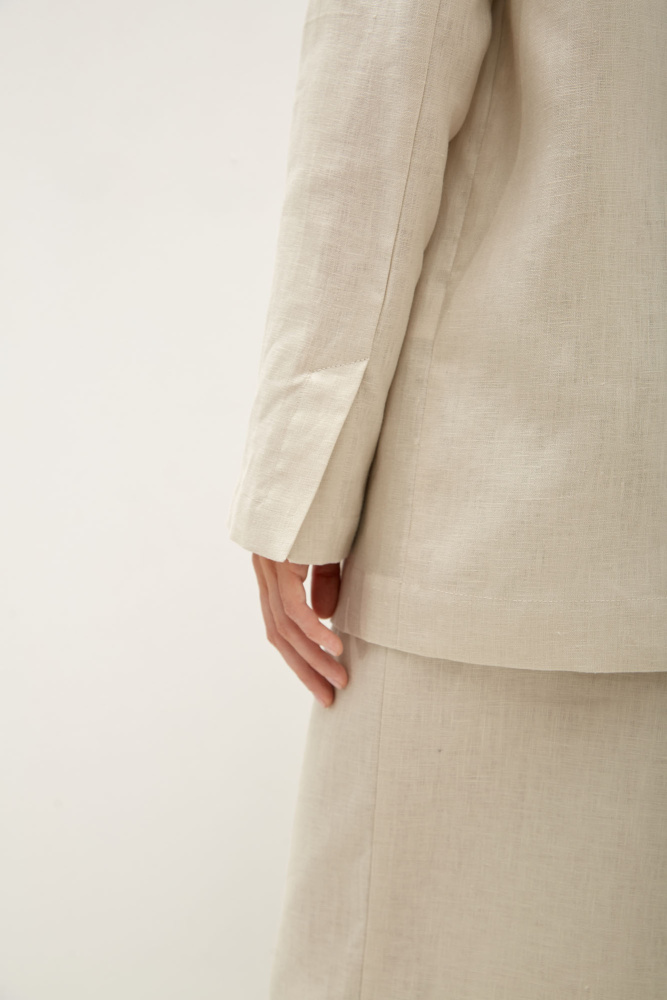 W-241-TH-56-0178 пиджак изо льна прямого кроя the hills 