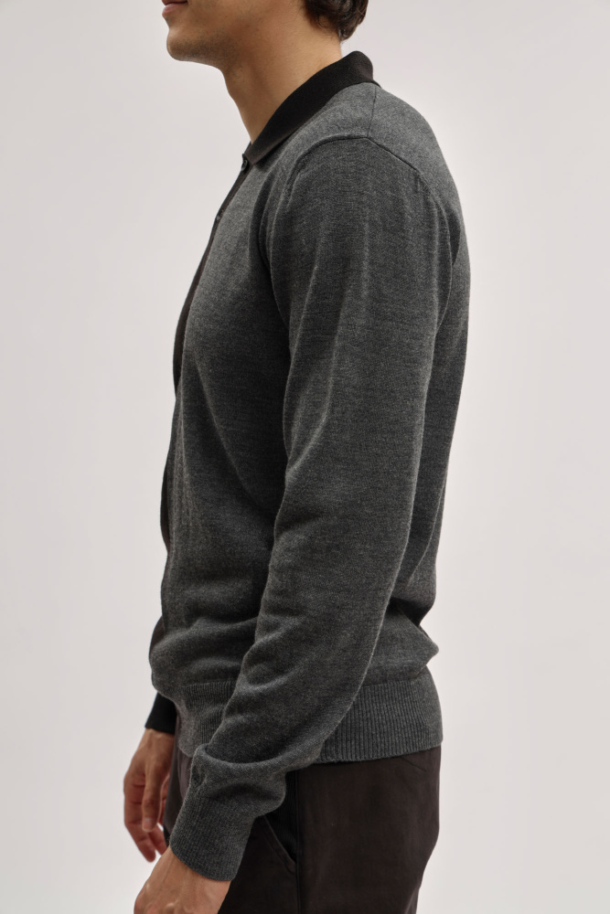 BMM1142 Поло с длинным рукавом Bikkembergs Черный