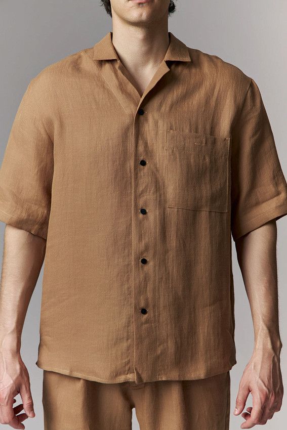 Рубашка с коротким рукавом The Hills Бежевый