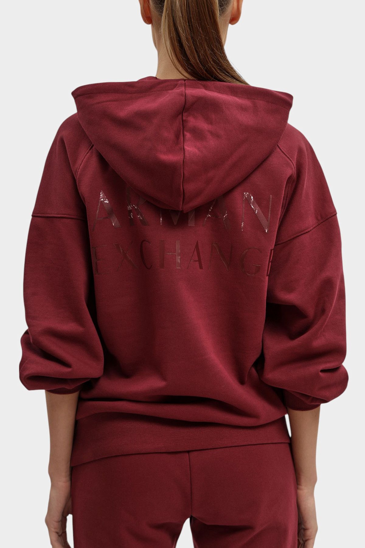 Худи Armani Exchange Бордовый