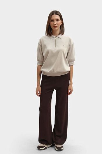 Поло с коротким рукавом бежевое Armani Exchange