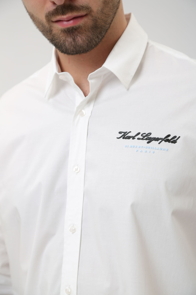 541600_605940 Рубашка с длинным рукавом Karl Lagerfeld Белый
