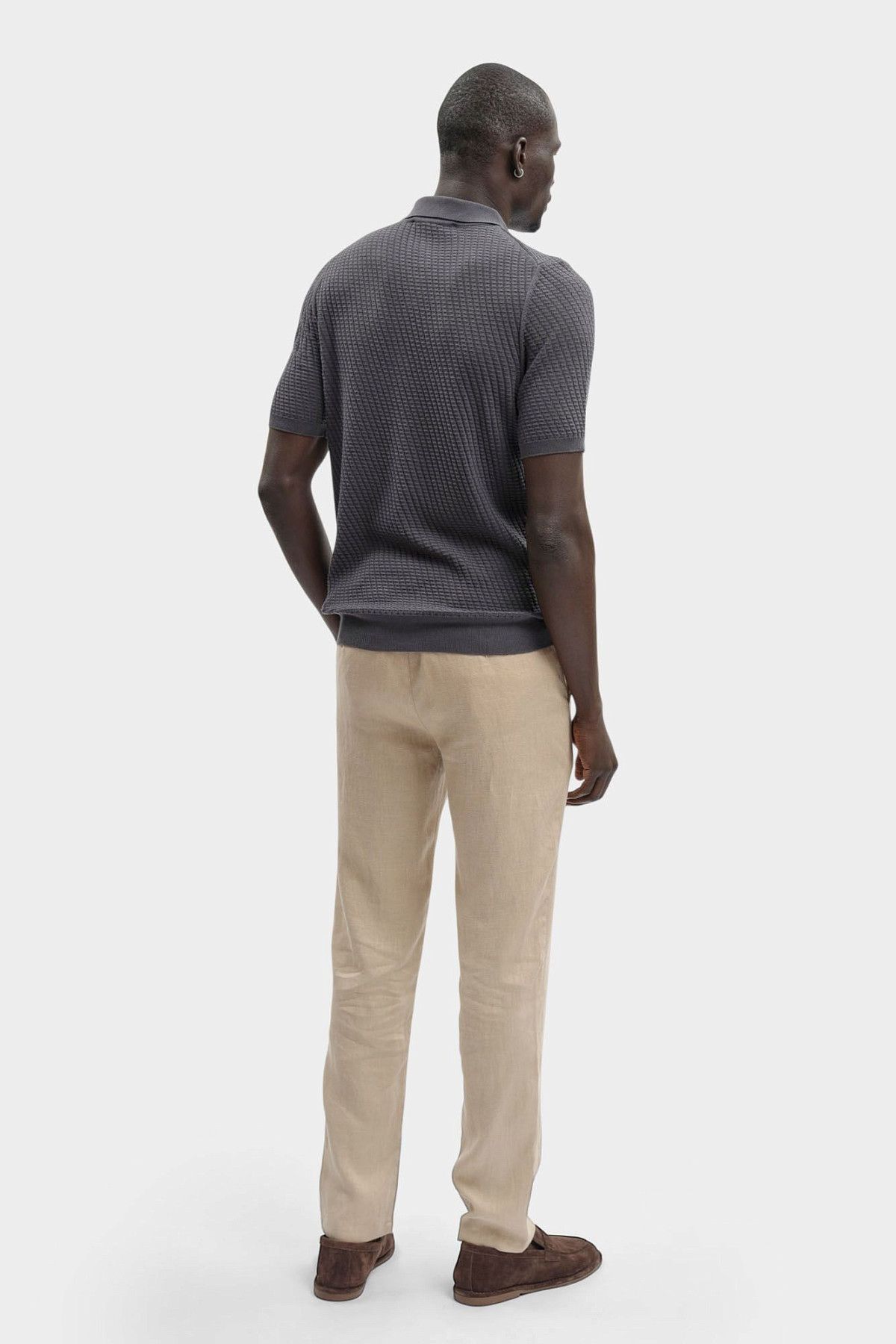 Поло трикотажное Trussardi Серый