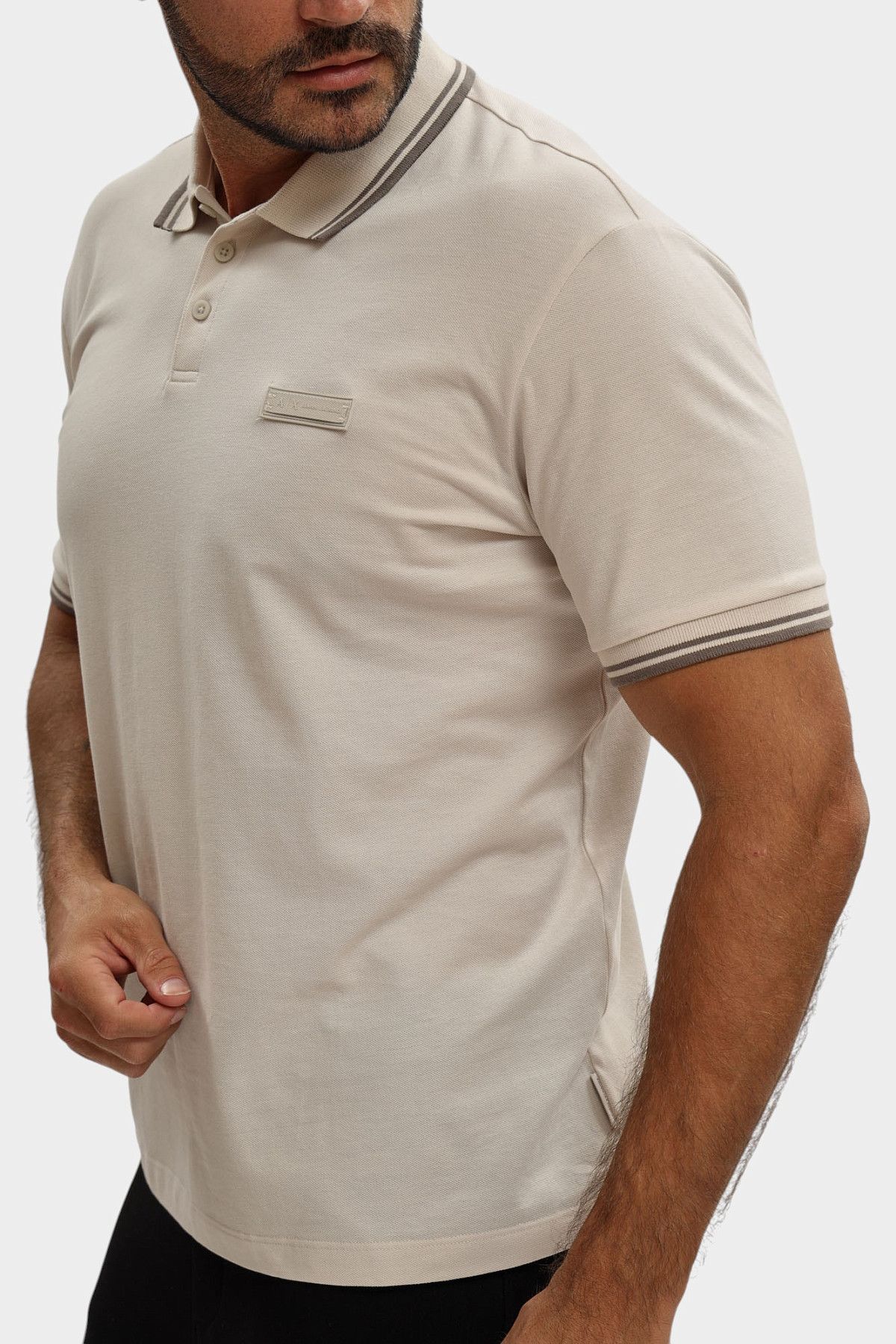 Поло Armani Exchange Бежевый
