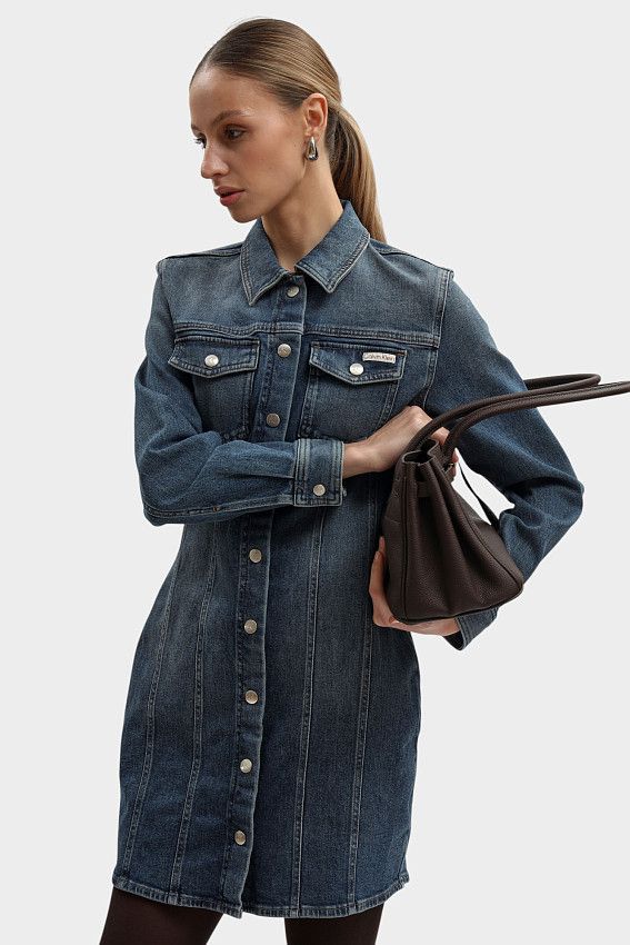 Платье джинсовое Calvin Klein Jeans Синий