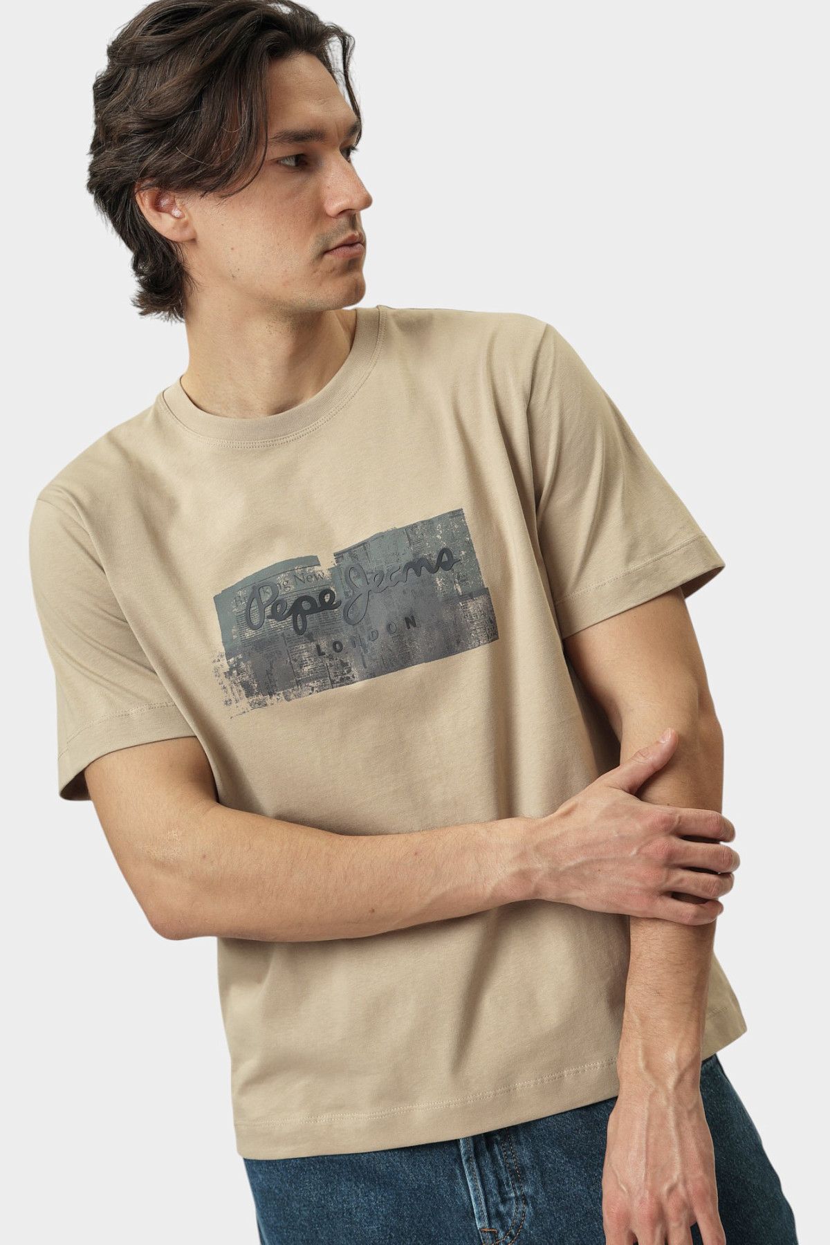 Футболка Pepe Jeans Бежевый