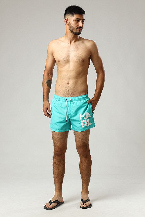 Шорты плавательные Karl Lagerfeld Бирюзовый