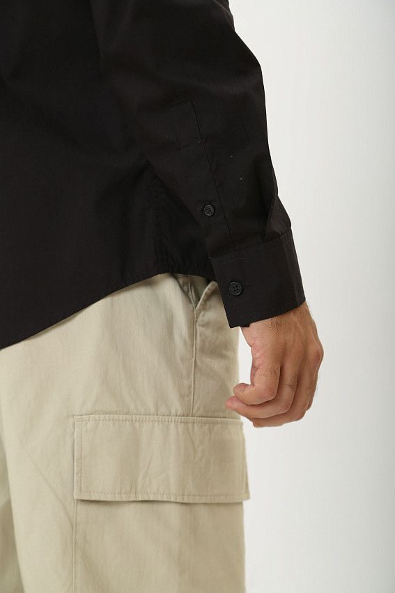 Рубашка с длинным рукавом Armani Exchange Черный