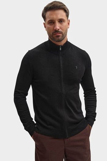Кардиган из вискозы черный Trussardi
