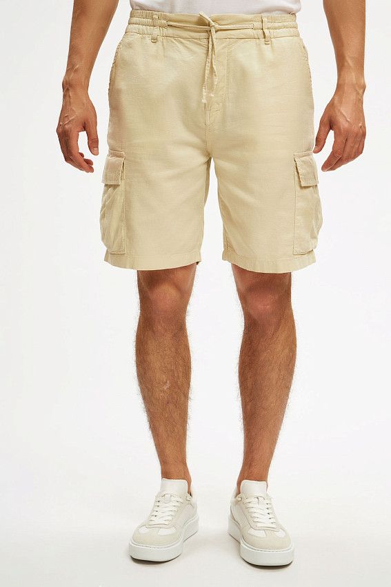 Шорты льняные Van Mich Бежевый