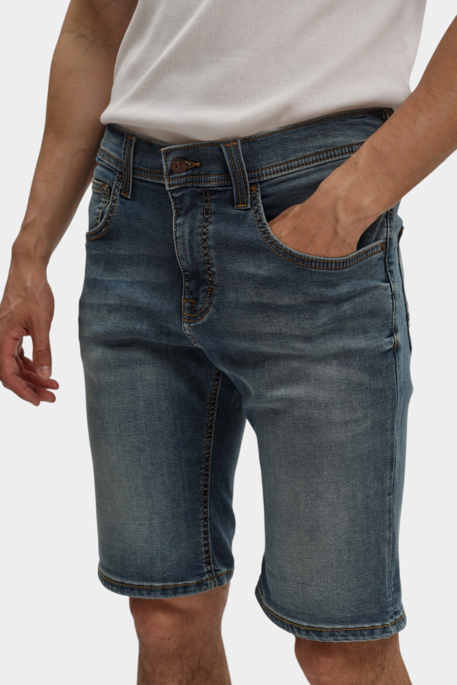 1016349-5000 Шорты джинсовые Mustang Синий