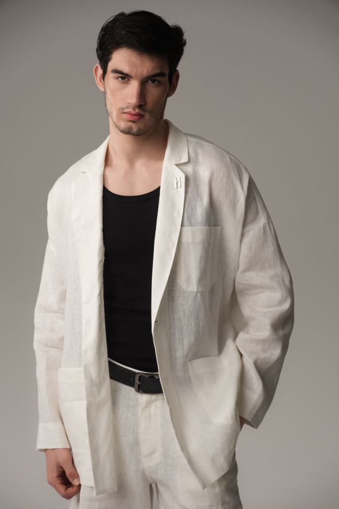 M-242-TH-56-1099 Пиджак The Hills Белый