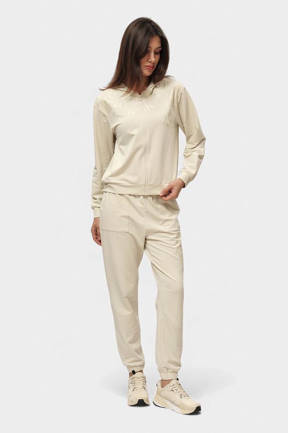 Толстовка с капюшоном EA7 Бежевый