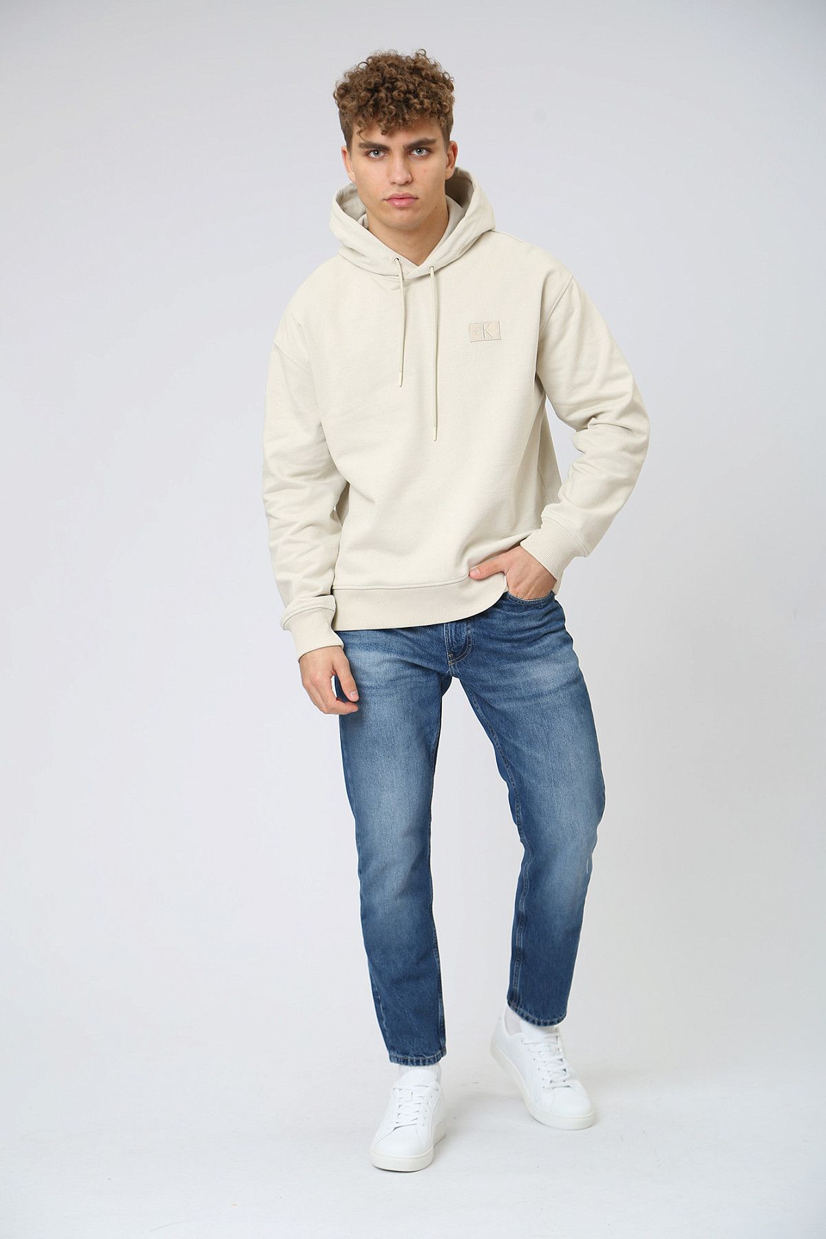 Худи Calvin Klein Jeans Бежевый