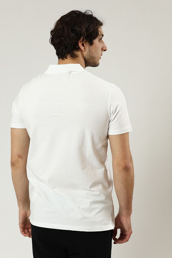 Поло Karl Lagerfeld Белый