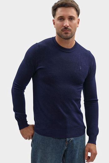 Джемпер шерстяной синий Trussardi