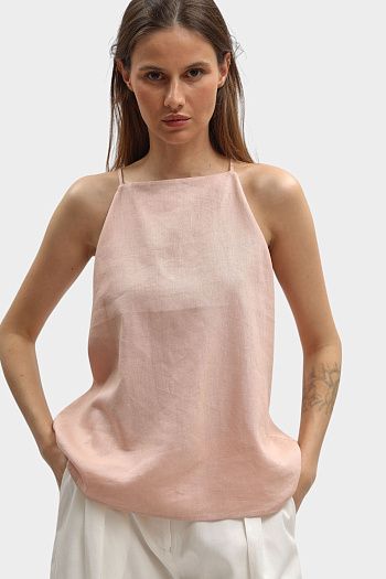 Топ розовый льняной Calvin Klein Jeans