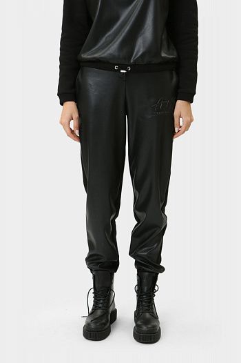 Брюки спортивные хлопковые черные Armani Exchange
