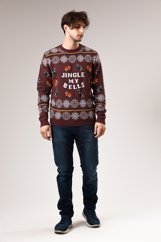 12197556 Свитер Jack & Jones Бордовый