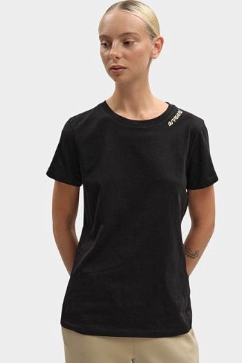 Футболка хлопковая черная Armani Exchange