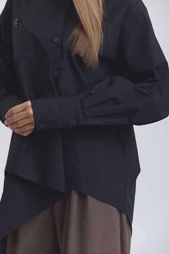 Рубашка с длинным рукавом The Hills Черный