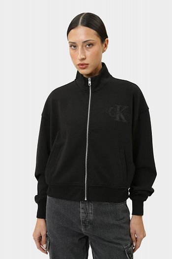 Толстовка хлопковая черная Calvin Klein Jeans