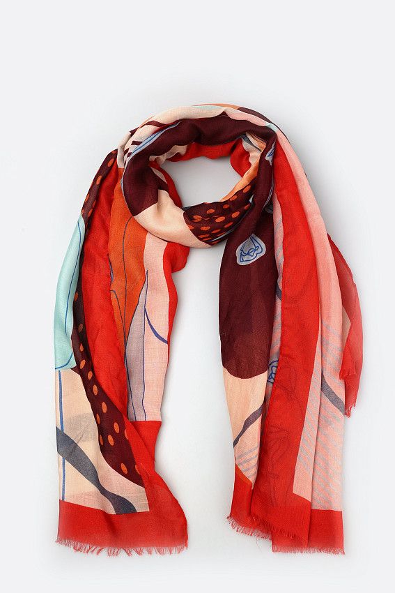 Палантин Marc Cony Красный