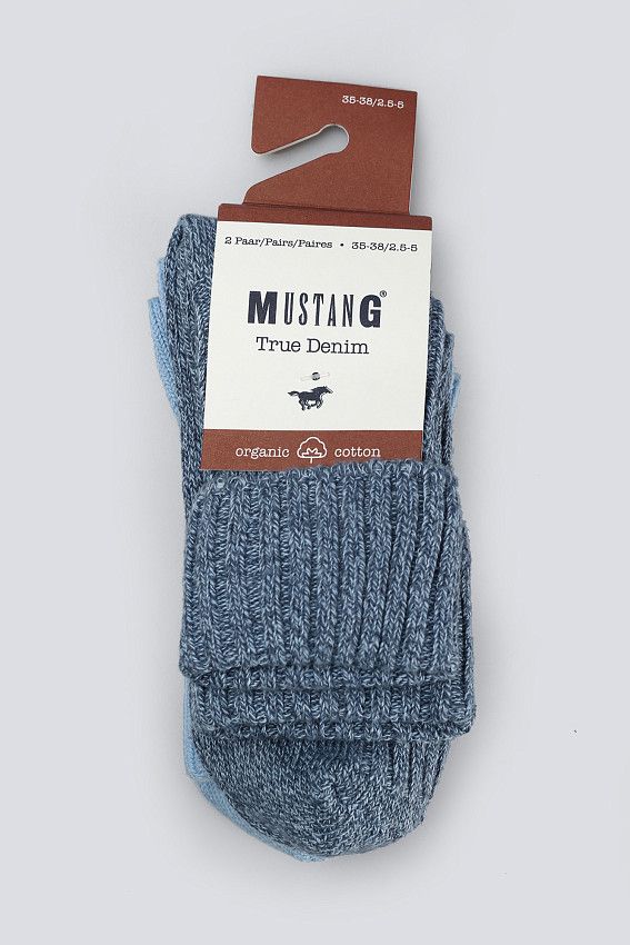 Носки (упаковка 2 пары) Mustang Голубой