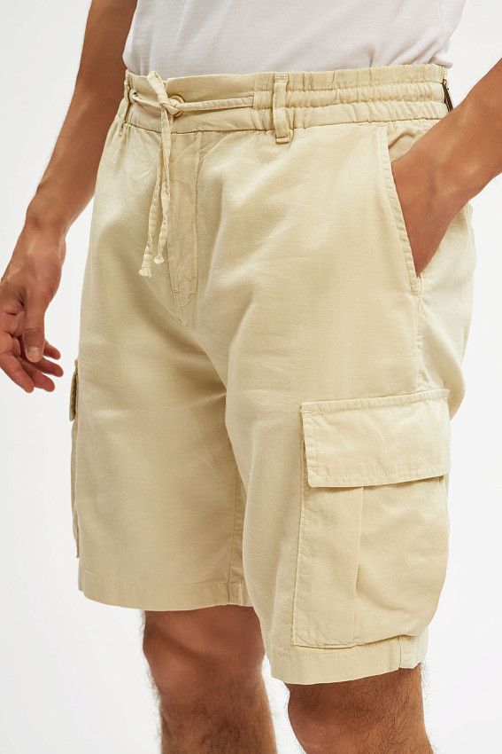 Шорты льняные Van Mich Бежевый