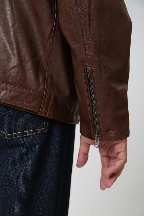 Куртка кожаная Pepe Jeans Коричневый