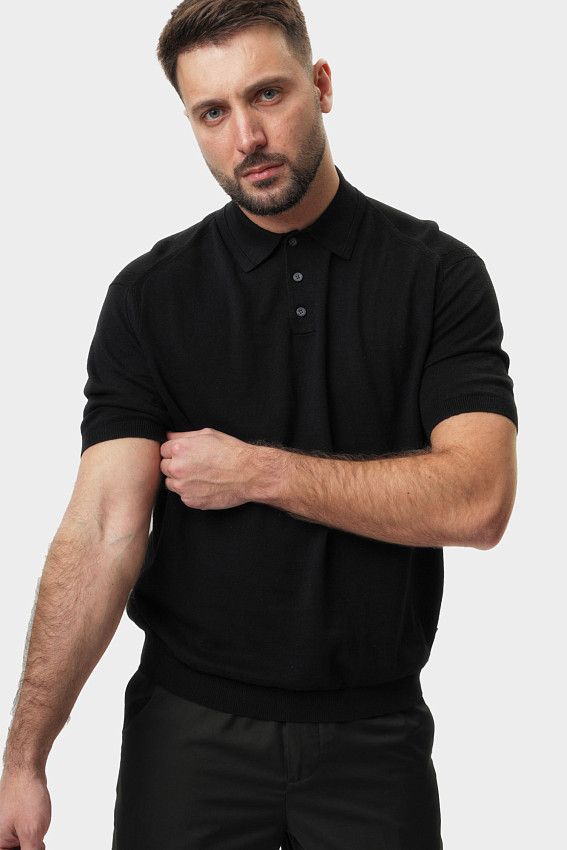 Поло трикотажное Armani Exchange Черный