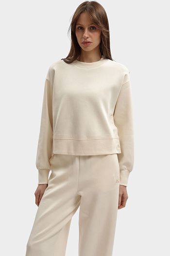 Свитшот хлопковый бежевый Armani Exchange